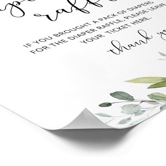 Lotteriezeichen Poster (Ecke)