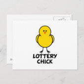 Lottery Chick Postkarte (Vorne/Hinten)