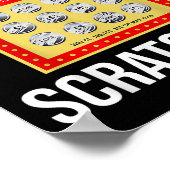 Lottery I Can't Stop Scratching - Scratch Ticket Poster (Ecke)