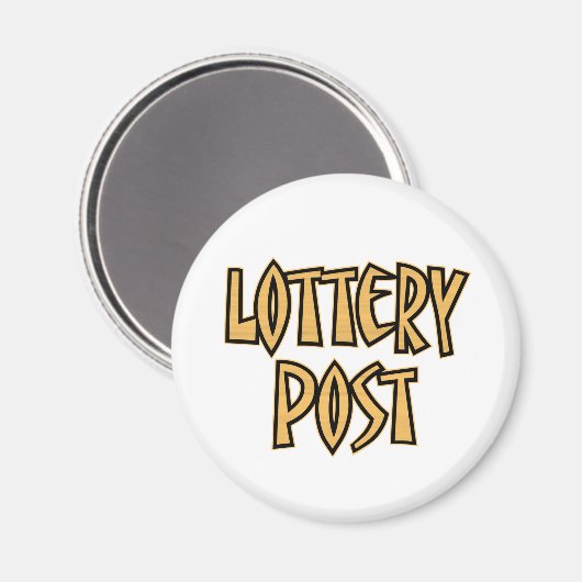 Lottery Post Magnet (Vorderseite/Rückseite)