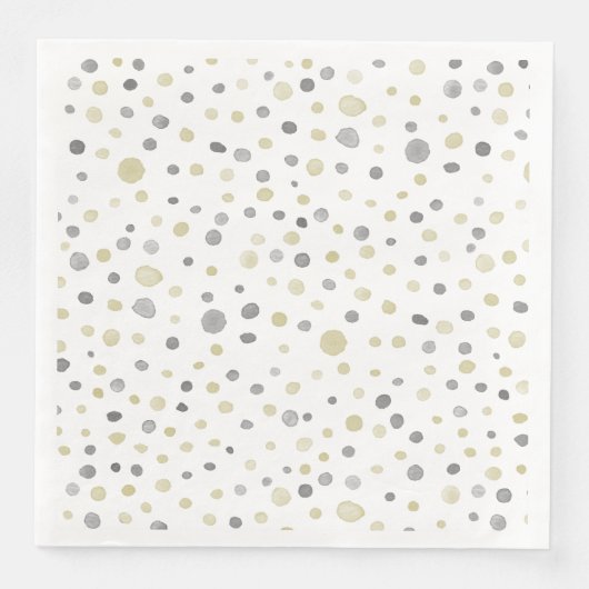 Lottie Confetti Wasserfarbe Dots Papier Napkin Serviette (Vorderseite)
