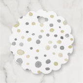 Lottie Confetti Wasserfarbe Punkte Liebesmarken Geschenkanhänger (Rückseite)