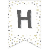 Lottie Confetti Wasserfarben Punkte Jagdflagge Wimpelkette (Zweite Fahne)