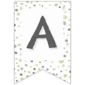 Lottie Confetti Wasserfarben Punkte Jagdflagge Wimpelkette (Dritte Fahne)