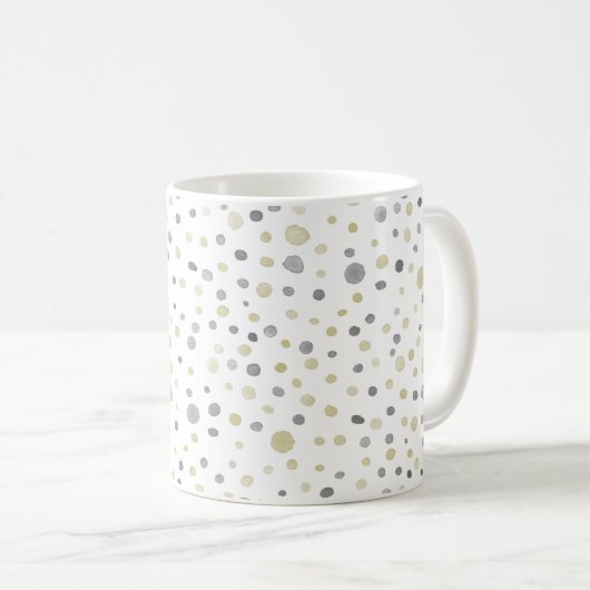Lottie Confetti Watercolor Dots Classic Tasse (VorderseiteRechts)