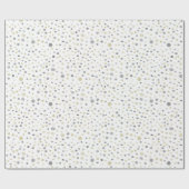 Lottie Confetti Watercolor Dots Wrapping Paper Geschenkpapier (Flach)