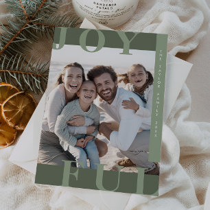 LOTTIE Green Joyful Modernes Foto Weihnachten
