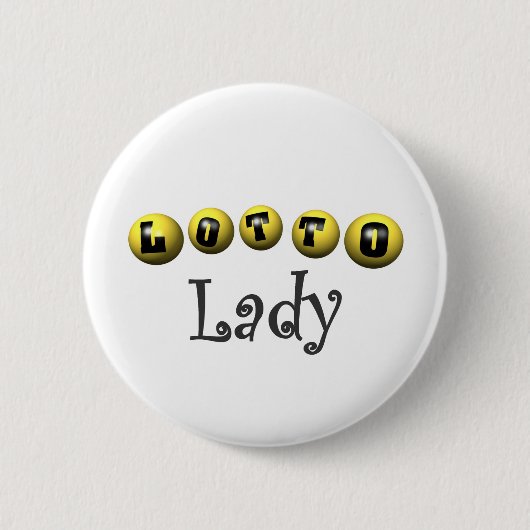 Lotto-Dame T-shirts und Geschenke Button (Vorderseite)