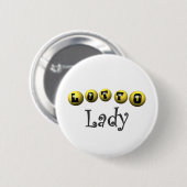 Lotto-Dame T-shirts und Geschenke Button (Vorne & Hinten)