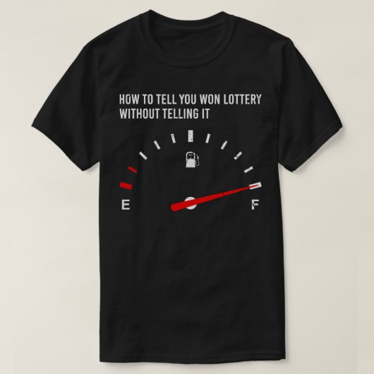 Lotto Gambling Fun Lotterie T-Shirt (Design vorne)