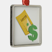 Lotto-Karte Silbernes Ornament (Rechts)
