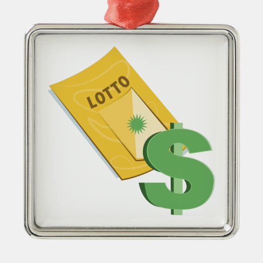 Lotto-Karte Silbernes Ornament (Vorne)