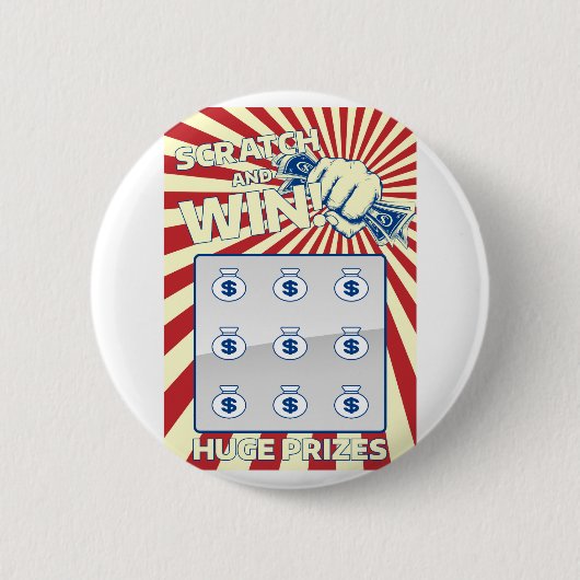 Lotto-Kratzer-Karte Button (Vorderseite)