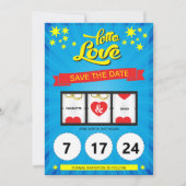 Lotto Liebe Save the Date Hochzeitsankündigung (Vorderseite)