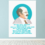 Lottogewinner Erwin Lindemann - Loriot - Funny Leinwanddruck (Insitu (Holzboden))