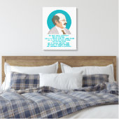 Lottogewinner Erwin Lindemann - Loriot - Funny Leinwanddruck (Insitu (Schlafzimmer))