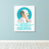 Lottogewinner Erwin Lindemann - Loriot - Funny Leinwanddruck (Insitu (Holzboden))