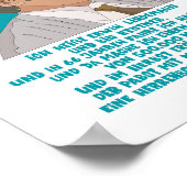 Lottogewinner Erwin Lindemann - Loriot - Funny Poster (Ecke)