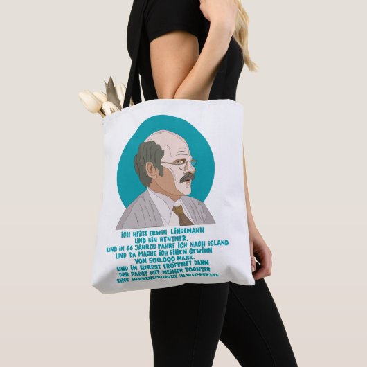 Lottogewinner Erwin Lindemann - Loriot - Funny Tasche (Von Nahem)