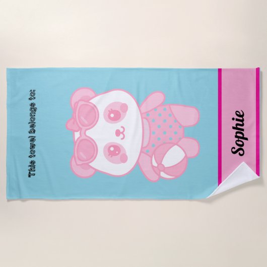 Lottus on the beach strandtuch (Vorderseite)