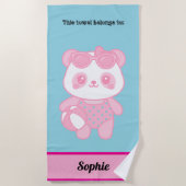 Lottus on the beach strandtuch (Vorderseite)