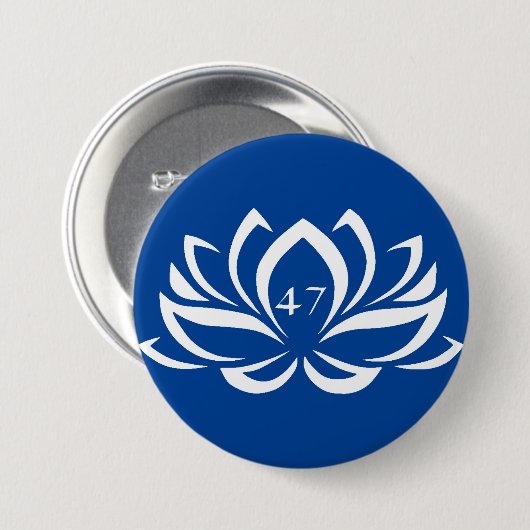 Lotus 47 Button 47 th Potus Kamala Harris (Vorne & Hinten)