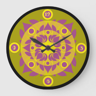 Lotus Acrylic Wall Clock Große Wanduhr