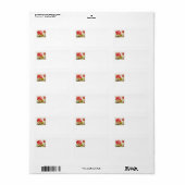 Lotus Address Labels von S Ambrose Adressaufkleber (Vorne)