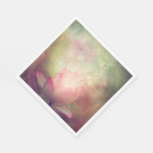 Lotus and Dragonflies Paper Napkin Serviette (Ecke)