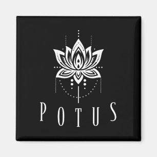 Lotus and Pearls Kamala Harris für US-Präsident Magnet