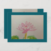 Lotus! Aquarell / Karte (Vorne/Hinten)