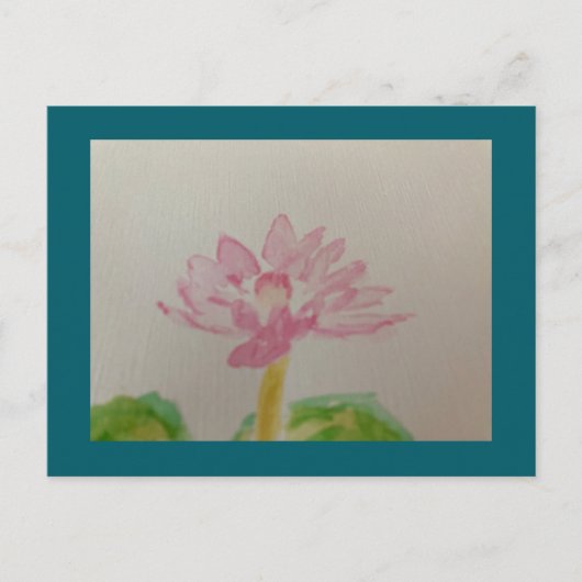 Lotus! Aquarell / Karte (Vorderseite)