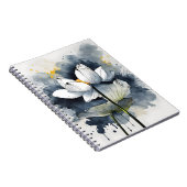 Lotus - Aquarellblumen Notizblock (Rechte Seite)