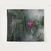 © Lotus Art mit Inspiration Zitat Custom Wandteppich (Vorderseite (Horizontal))