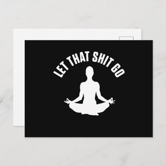Lotus Asana Yoga Meditation Nirvana Zen Buddhism G Postkarte (Vorne/Hinten)