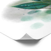 Lotus Asian Ink Art Print Poster (Ecke)