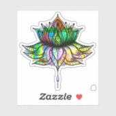 Lotus Aufkleber (Blatt)