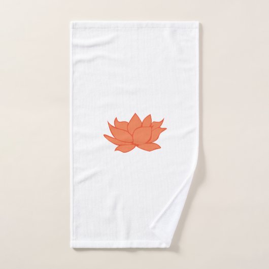 Lotus Bath Handtuch Set - weiß (Handtuch)