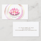 Lotus beruflich Gold Circles Visitenkarte (Vorne/Hinten)