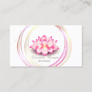 Lotus beruflich Gold Circles Visitenkarte