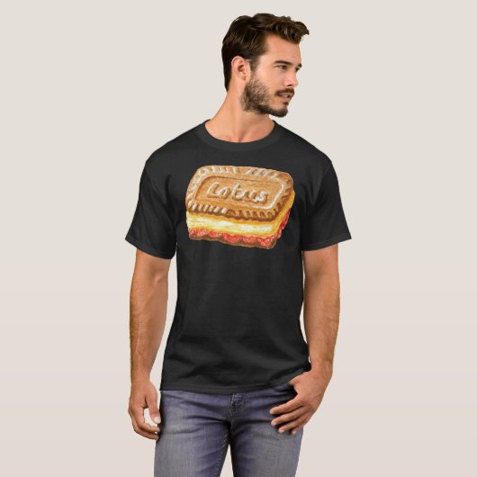 Lotus Biscoff Cookie Ice Creme Sandwich Watercolou T-Shirt (Vorne ganz)