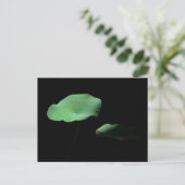 Lotus-Blätter Ankündigungspostkarte (Stehend Vorderseite)