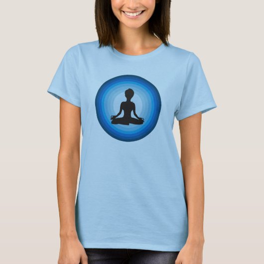 Lotus-Blau T-Shirt (Vorderseite)