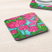 Lotus Bliss Plastische Untersetzer - Packung mit 6 (Linke Seite)