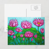 Lotus Bliss Postkarte (Vorne/Hinten)