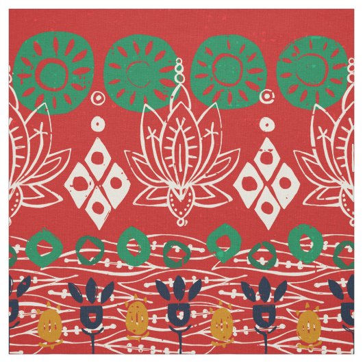 Lotus block Christmas Stoff (Muster)