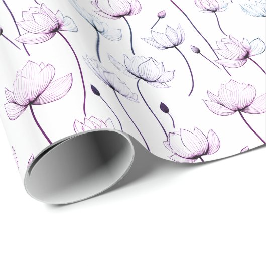 Lotus Bloom Geschenkpapier (Rolleneckpunkt)