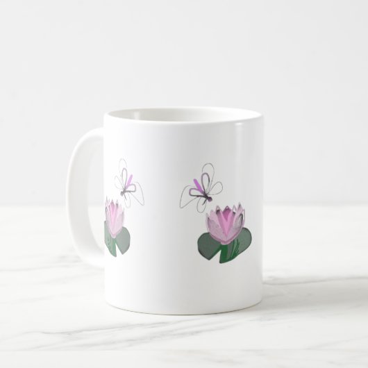 Lotus bloom kaffeetasse (Vorderseite Links)