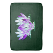 Lotus blossom auf grünem Meeresgrund Badematte (Vorderseite Vertikal)