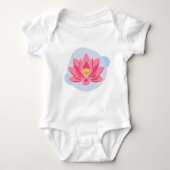 Lotus Blossom Baby Strampler (Vorderseite)